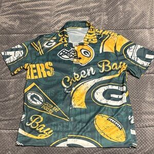 Green Bay Packers Men's Shirt - Green and Yellow